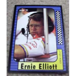  1991 Maxx Ernie Elliot # 72 Nascar Racing Card