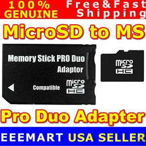 MICROSD TO MEMORY STICK 8GB 16GB MS PRO DUO PSP ADAPTER  