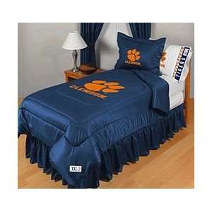 NCAA Clemson Tigers Complete Bedding Set Full Size  Sports 