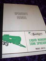 Badger BN214 Liquid Manure Pump Operators Manual  