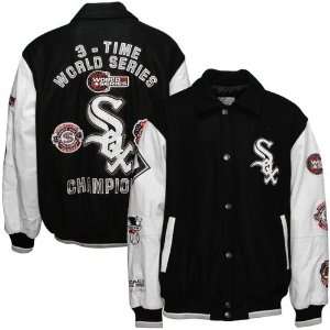  Chicago White Sox Black Wool/Leather World Series 