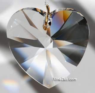 swarovski elements 6228 xilion austrian crystal clear heart crystal 