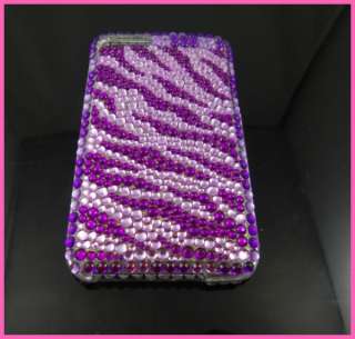   Bling Crystal Full Hard Case for iPod Touch 2 2G 3G Purple TC77  