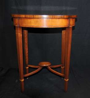 Pair Regency Walnut Side Tables Occasional Table Furniture  