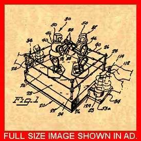 US Patent for ROCKEM SOCKEM ROBOTS   Glass 1966 #828  