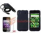   Coated Case Black LCD Protector For Samsung Galaxy S 4G Charger  
