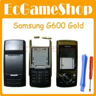 NEW Gold Full Housing Cover Samsung SGH G600 G608 H12  