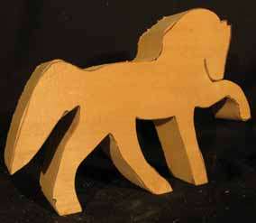 HORSE Shaped Basswood Lumber Wood Carving Blank Cut Out  