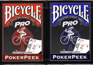   decks Bicycle Pro Peek poker playing cards for texas holdem and poker