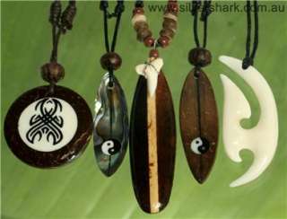 5X Wholesale Lot Seashell necklaces shark tooth surf board bone 