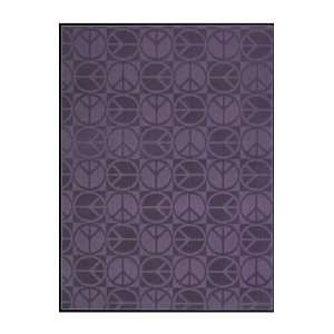   : Garland Rug Large Peace 7 6 x 9 6 purple Area Rug: Home & Kitchen