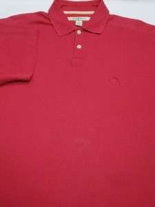 TOMMY BAHAMA Red Sword Fish Short Sleeve Polo Shirt L  