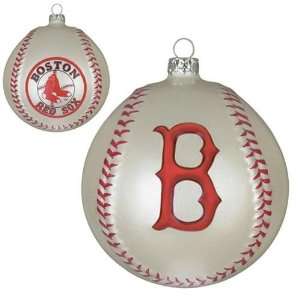  Boston Red Sox MLB Glass Baseball Ornament (3) Sports 