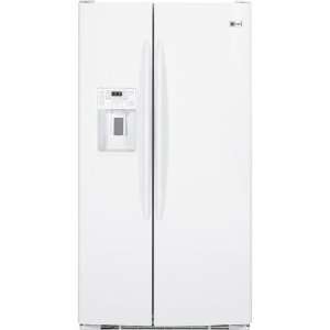 GE White Side by Side Freestanding Refrigerator PSHF9PGZWW 