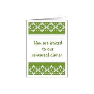  wedding rehearsal dinner invitation kiwi lime Card Health 