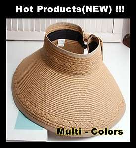 New Summer Womens Foldable Hat Sun Visor Straw Cap★★  
