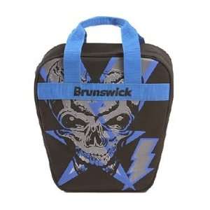   and Bolts Tote Black / Blue Bowling Bag 