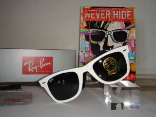 Brand New Ray Ban Wayfarer 2140 (White/Black ) Sunglasses  