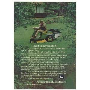  1977 John Deere 68 Riding Mower Invest in Green Chip Print 