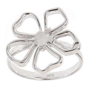  Tiffany Inspired Sterling Silver Flower Ring Size 7 (Sizes 