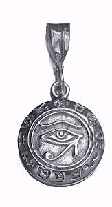   EYE OF HORUS Egypt Sterling silver .925 charm Symbols Jewelry Pendant