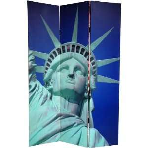   ft. Tall Double Sided Liberty Canvas Room Divider