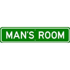 MAN ROOM SIGN   Personalized Gift Boy or Girl, Aluminum:  
