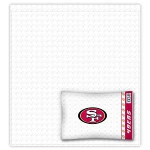   NFL San Francisco 49ers Locker Room Twin Sheet Set: Sports & Outdoors