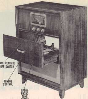 1951 STEWART WARNER 9154 C PHONO RADIO SERVICE MANUAL  