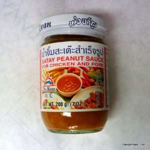 Por Kwan   Satay Peanut Sauce (Net Wt. 7 Oz.)  Grocery 