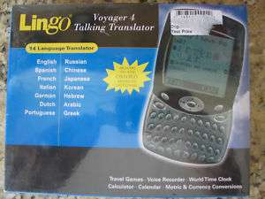 Lingo Voyager 4 Language Translator TTV 4X  