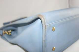 COACH Lg *Blue* Leather BUSINESS TOTE Bag 7302, Made in U.S.  
