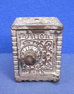 Vtg Antique Cast Iron Still Bank Union Safe Ornate Kenton Brand Old 