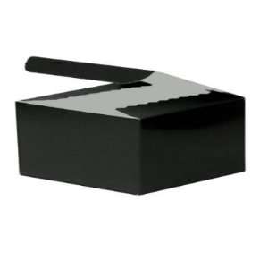   50 6 X 3 X 2 Glossy Black Favor Boxes Wedding Gift: Everything Else