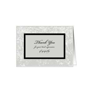 com Sympathy or Funeral Thank You Card    Classic Sympathy Thank You 