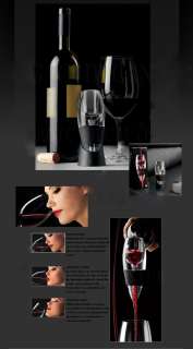 Essential White Red Wine Aerator Decanter Grapes #8832  
