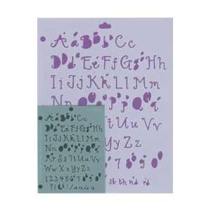  Lettering Stencil 4 Piece Sets   Tea Party Arts, Crafts & Sewing