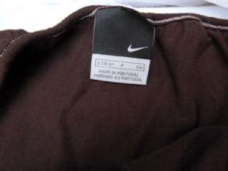Pc. NIKE Athletic Apparel Womens Workout Outfit Capri Pant Brown 