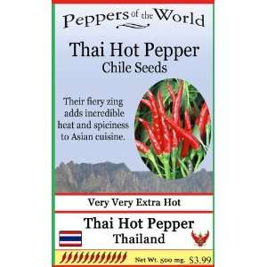  Thai Hot Pepper Chile Seeds   Extremely Spicy   10 Seeds 