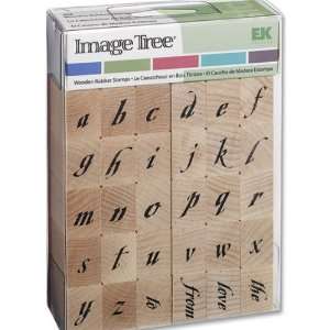  Ek Success Image Tree Wood Handle Rubber Stamp Set 