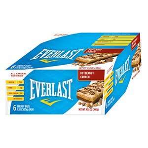  Everlast Butternut Crunch Energy Bars   6 Pack