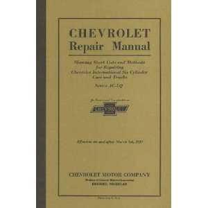    1929 CHEVROLET CAR TRUCK Shop Service Repair Manual Automotive