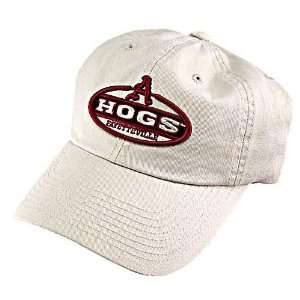    Arkansas Razorbacks Khaki Vintage Oval Hat